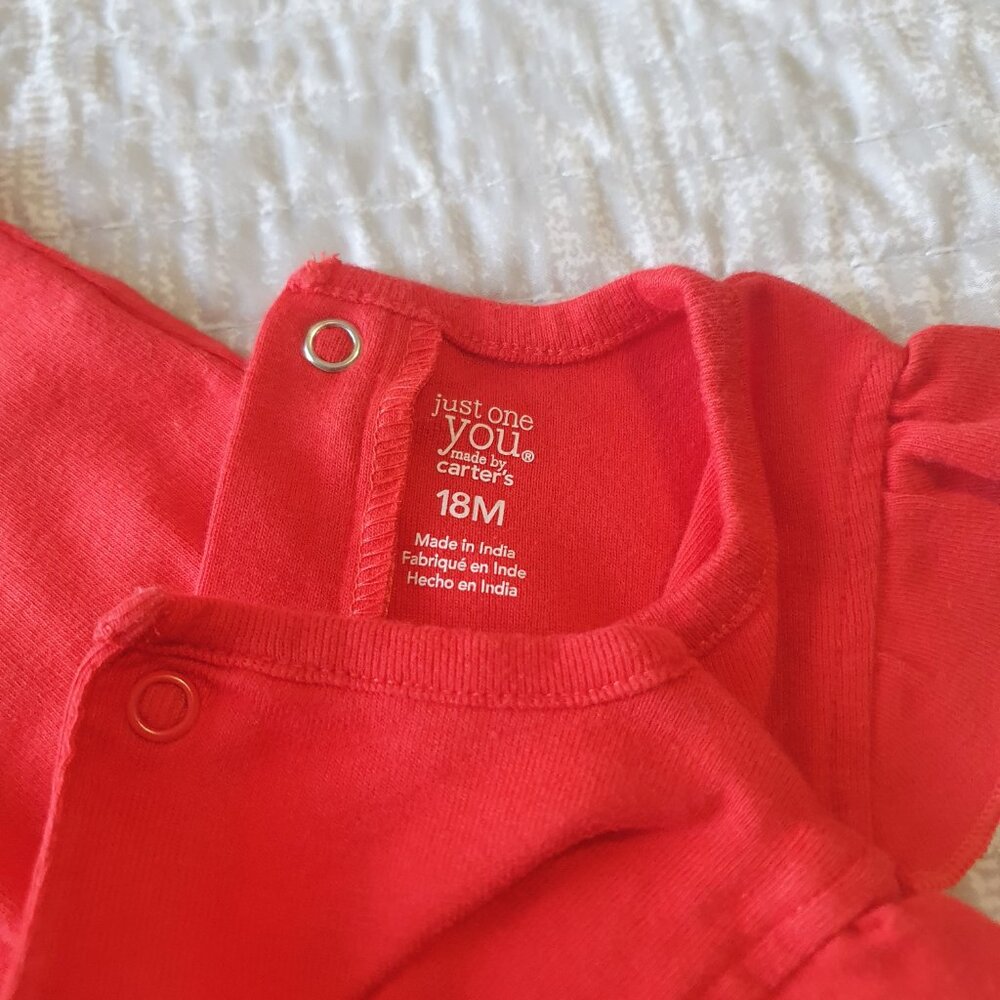 Carter's Just One You Bodysuit 18 Months "All American Sweet" - Picture 4 of 6